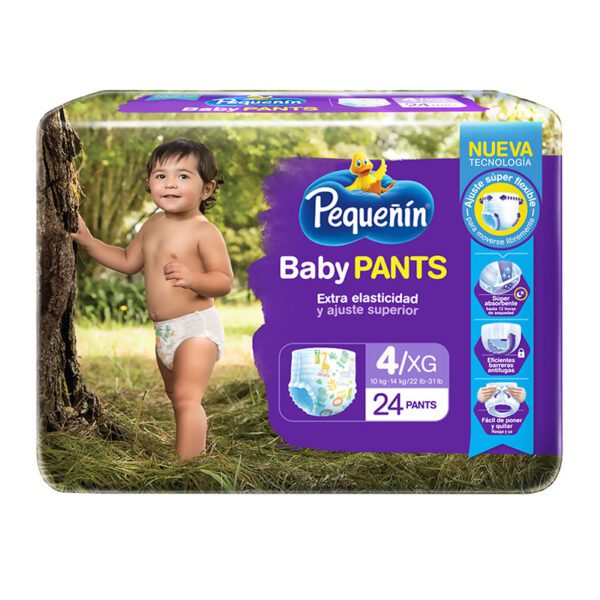 Pañal Pequeñin Baby Pants Etapa 4 Xg 24 Unidades - Imagen 2