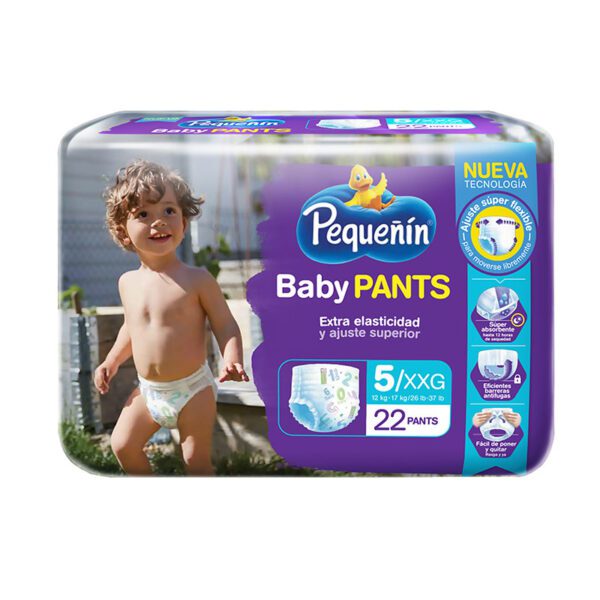 Pañal Pequeñin Baby Pants Etapa 5 Xxg 22 Unidades - Imagen 2