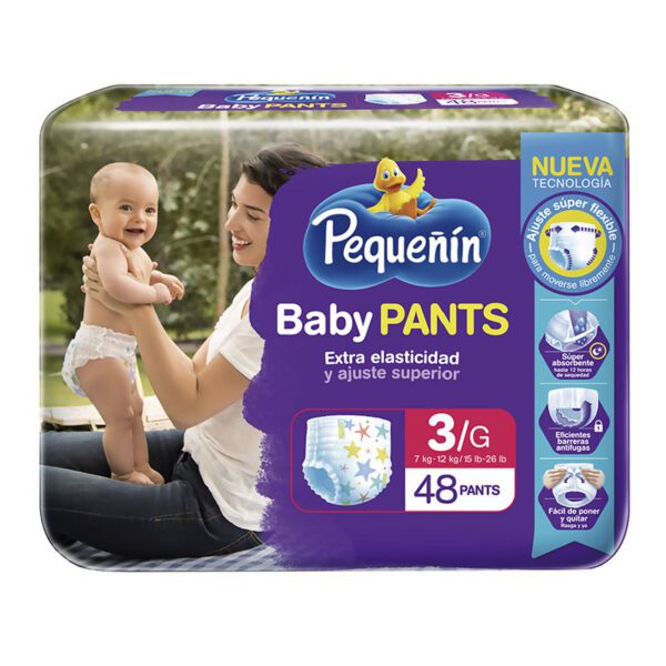 Pañal Pequeñin Baby Pants Etapa 3G 48 Unidades - Imagen 2