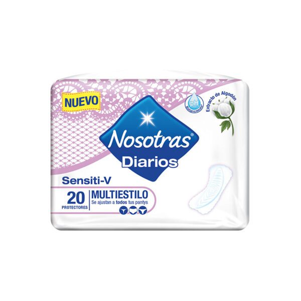 Protector Nosotras Diarios Sensiti-V 20 Unidades - Imagen 2