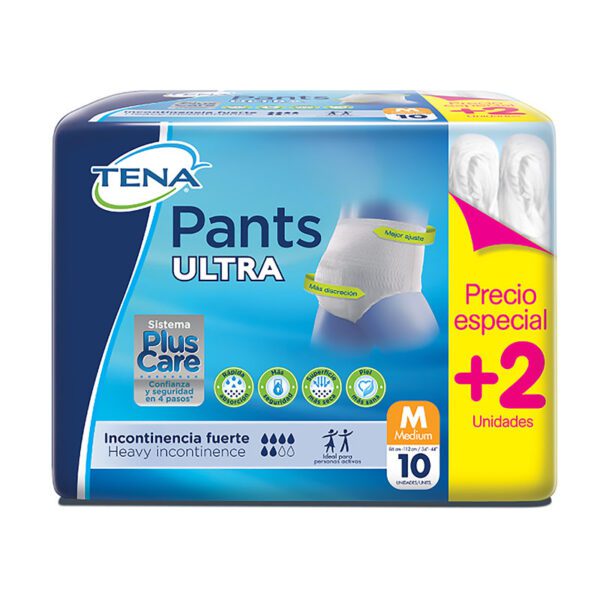 Pañal Tena Pants Ultra M 10 Unidades Precio Especial + 2 Unidades - Imagen 2