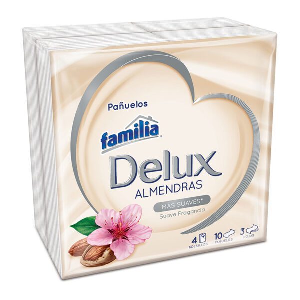 Pañuelos Familia Delux Almendra 4 Unidades - Imagen 2