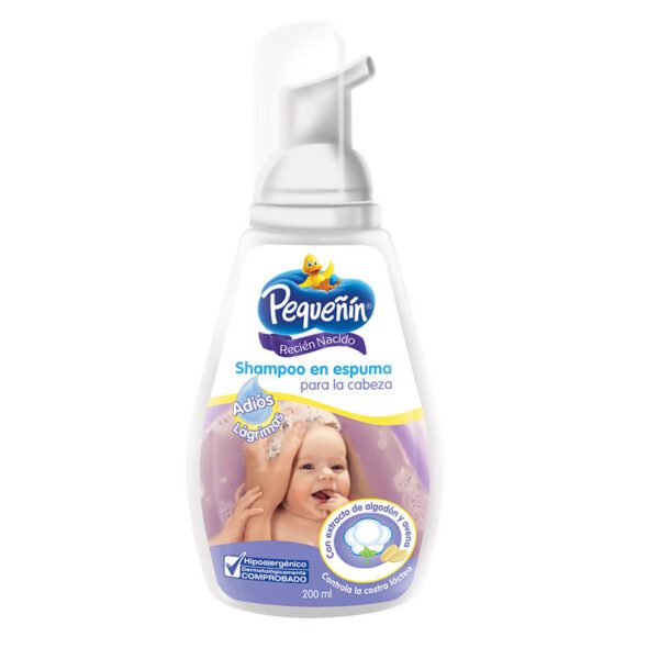 Shampoo Espuma Pequeñin Recien Nacido Cabeza 200Ml - Imagen 2