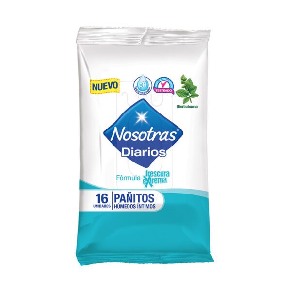 Pañitos Nosotras Frescura Extrema 16 Unidades - Imagen 2