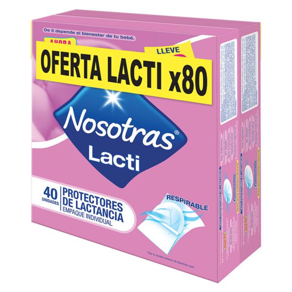 2 Protectores Lactinosotras 40 Unidades Precio Especial