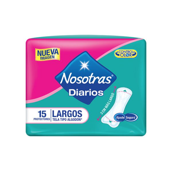 Protector Nosotras Diarios Largos 15 Unidades - Imagen 2