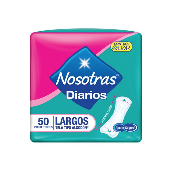 Protector Nosotras Diarios Largos 50 Unidades