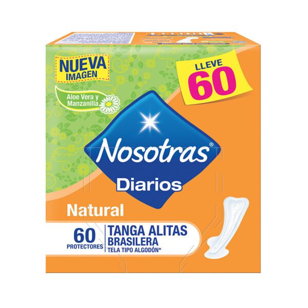 Protector Nosotras Natural Tanga 60 Unidades