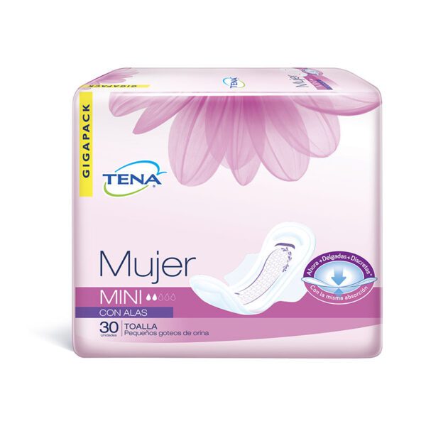 Toalla Tena Mujer Mini Alas 30 Unidades - Imagen 2