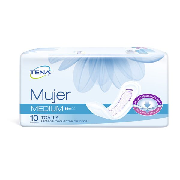 Toalla Tena Mujer Medium 10 Uds R 4750