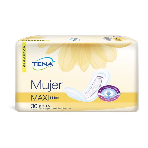 Toalla Tena Mujer Maxi 30 Unidades