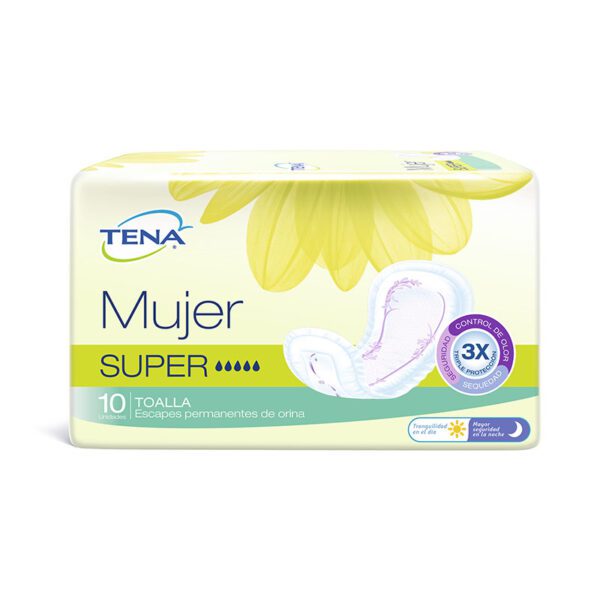 Toalla Tena Mujer Súper 10 Unidades