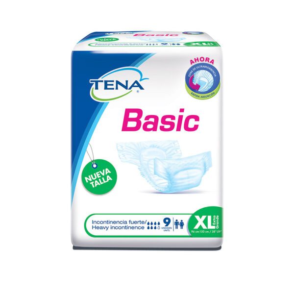 Pañal Tena Basic Extra Grande 9 Unidades