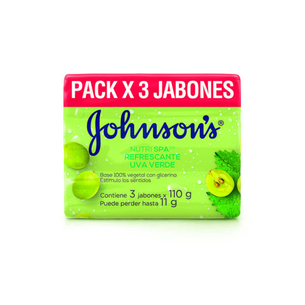 3 Jabones Johnsons Uva Verde 110 Gr Pack