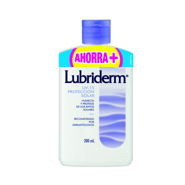 Lubriderm Loción U/V 15 200 Ml Ahorra+ - Imagen 2