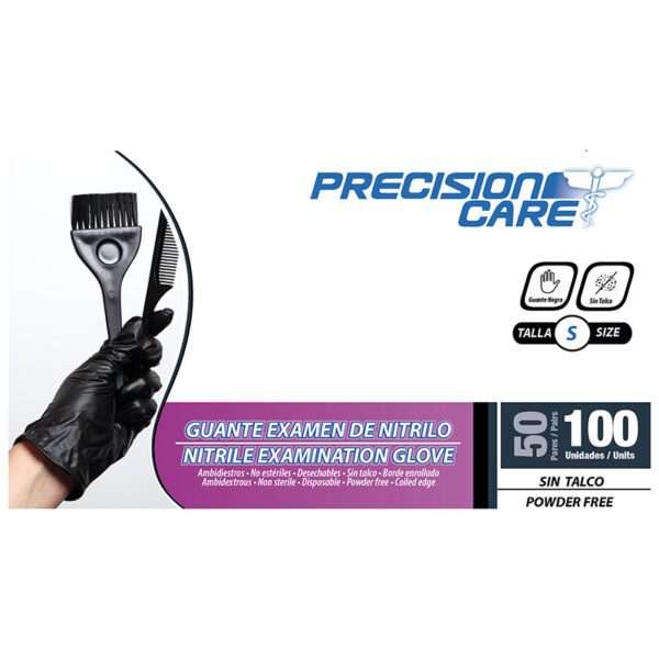 Guante Nitri.Precision Negro S 100 Uds - Imagen 2