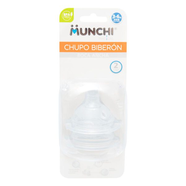 Chupo Munchi Magical Boca Ancha 3 - 6 2 Unidades