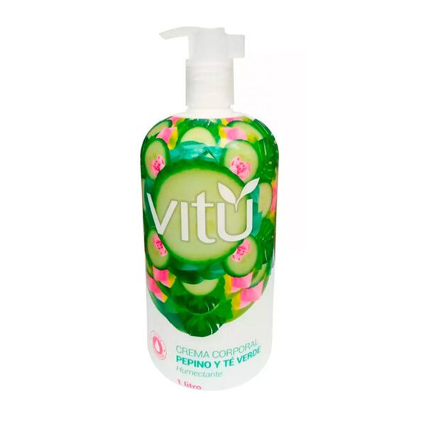 Crema Vitu Natural Touch Pepino Y Té Verde 1 Lt - Imagen 2