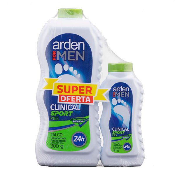 Talco Arden For Men Clínico 300 + 85 Gr Súper Oferta