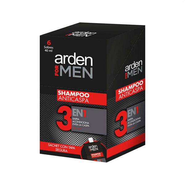 Shampoo Arden For Men 40 Ml 6 Sachets - Imagen 2