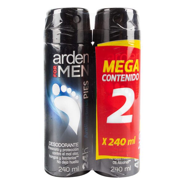 2 Spray Pies Afm Antitranspirante + Antibacterial 240 Ml - Imagen 2