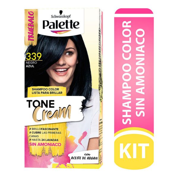 Palette Tone Cream Kit 339 Negro Azul - Imagen 2