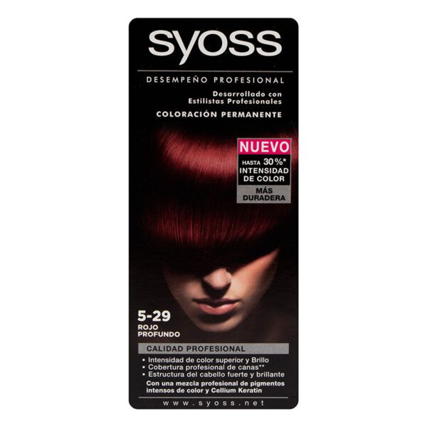 Syoss Tinte Kit 5-29 Rojo Profundo