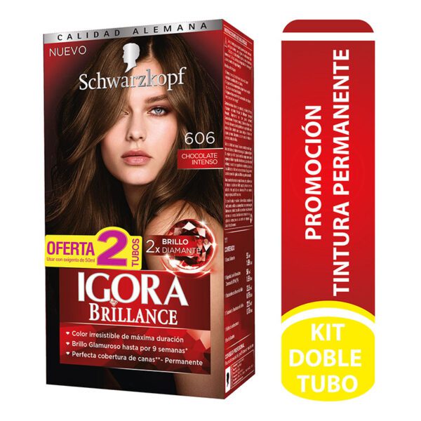 Igora Brilla Kit 606 Oferta 2 Tubos Chocolate Intenso - Imagen 2