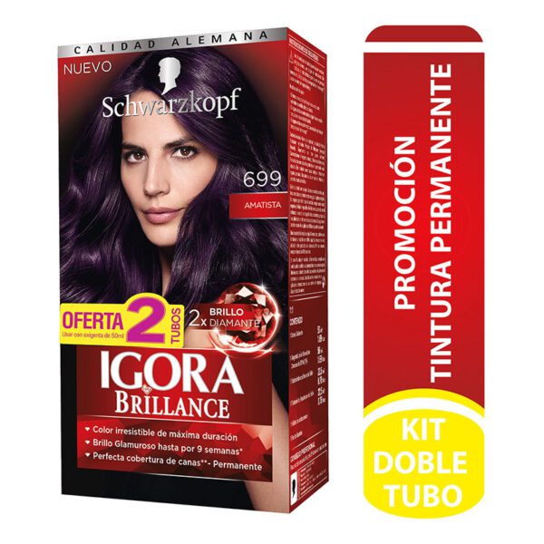 Igora Kit Brilla 699 Promoción 2 Tubos Amatista - Imagen 2