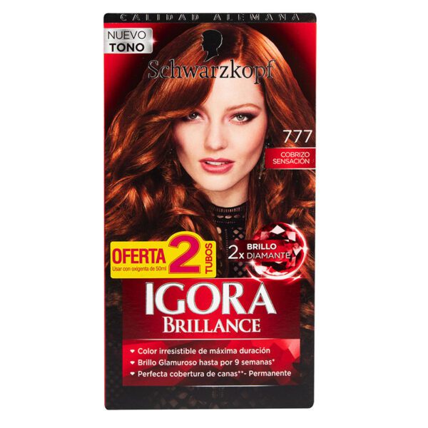 Igora Kit Brillance 777 Cobrizo Sensación Dt