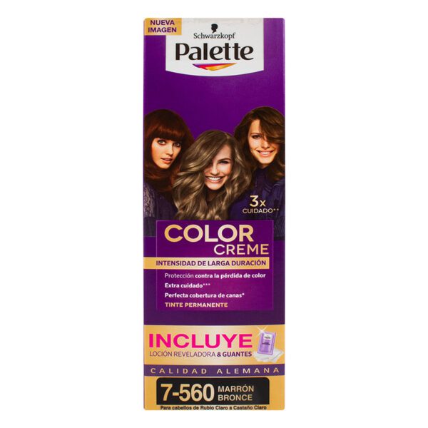 Palette Color Creme Tubo 7 - 560 Marrón Bronce - Imagen 2