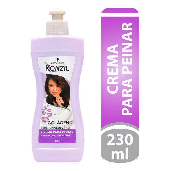 Crema Para Peinar Konzil Colágeno Complejo Vita12 230 Ml - Imagen 2