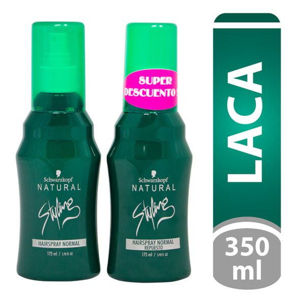 Laca Natural Styling Normal Spray 175 Ml+Repuesto - Imagen 2