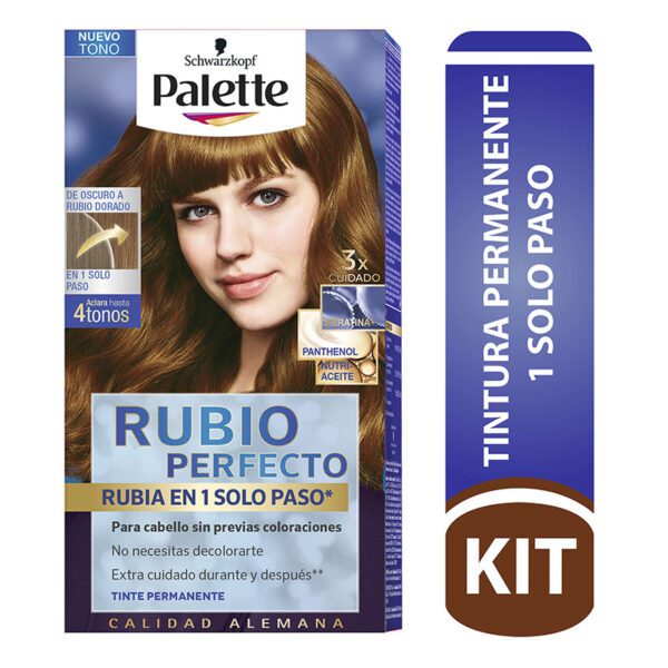 Palette Color Creme Kit Rubio Oscuro A Rubio Dorado