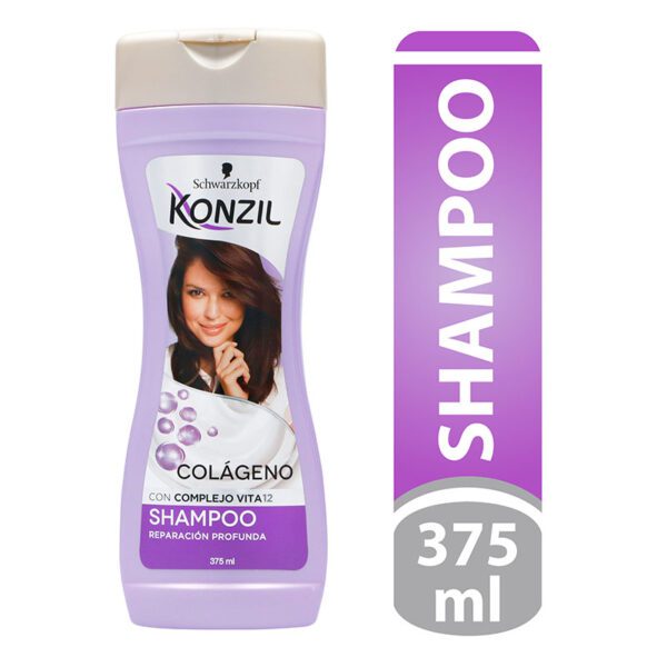 Shampoo Konzil Colágeno Complejo Vita12 375Ml - Imagen 2