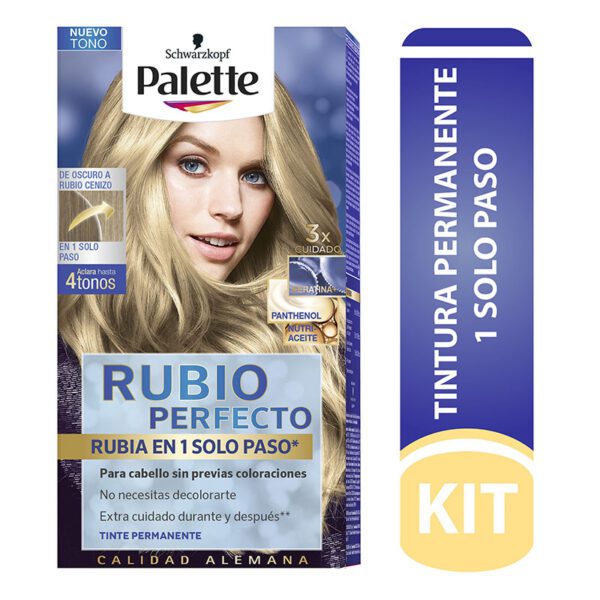 Palette Color Creme Kit Rubio Oscuro A Rubio Cenizo