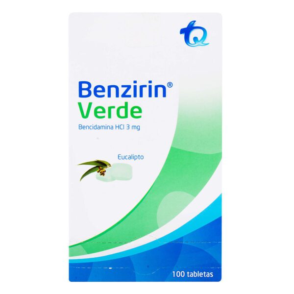 Benzirin Verde Eucalipto 100 Tabletas(A) - Imagen 2