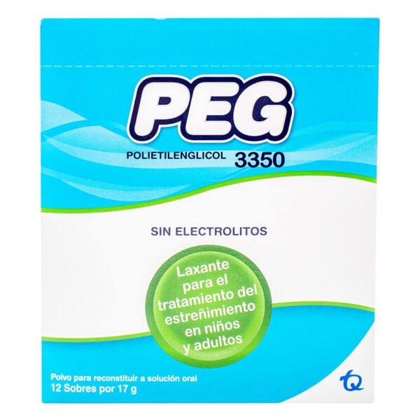 Peg Polietilenglicol 3350 12 Sobres