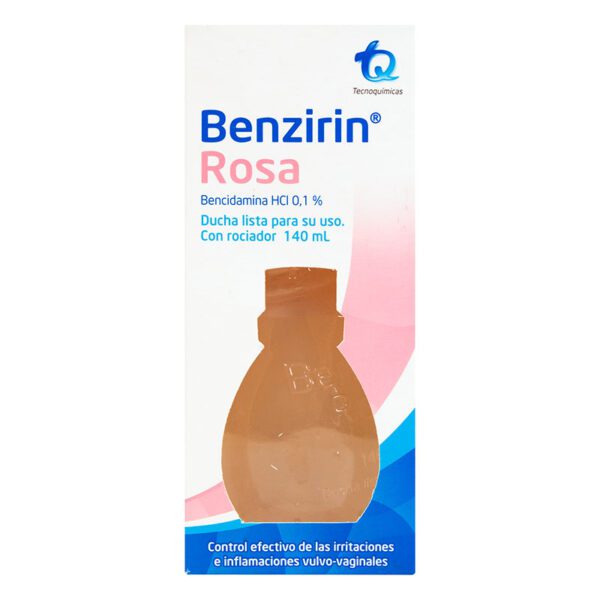 Benzirin Rosa Ducha Vaginal Rociador 140 Ml - Imagen 2