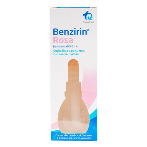 Benzirin Rosa Ducha Vaginal Cánula 140Ml