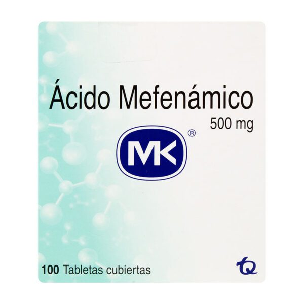 Ácido Mefenámico 500 Mg 100 Tabletas Mk - Imagen 2