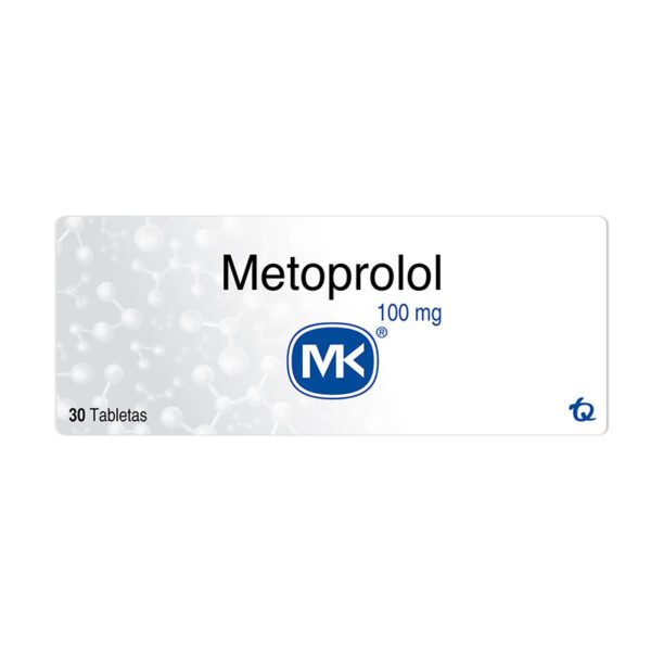 Metoprolol 100 Mg 30 Tabletas Mk(M)24360 - Imagen 2