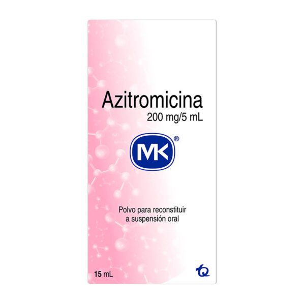 Azitromicina 200 Mg Suspensión 15 Ml Mk - Imagen 2