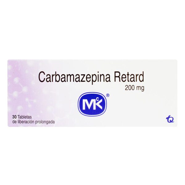 Carbamazepina Ret 200Mg 30 Tabletas Mk (P) 9900