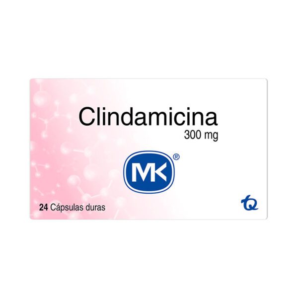 Clindamicina 300 Mg 24 Cápsulas Mk