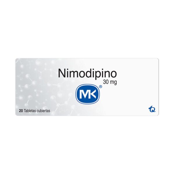 Nimodipino 30 Mg 20 Tabletas Mk