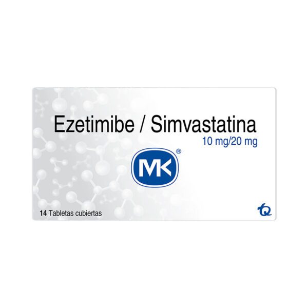 Ezetimiba 10 Mg Simvastatina 20 Mg 14 Tabletas Mk - Imagen 2