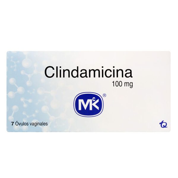 Clindamicina 100 Mg 7 Óvulos Mk