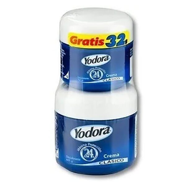 Desodorante Yodora Crema 60 Gr + 32 Gr - Imagen 2