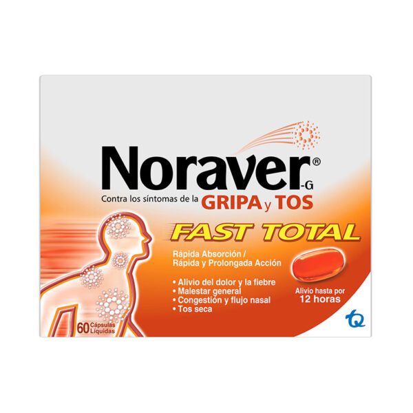 Noraver Gripa Fast Total 60 Capsulas(A) - Imagen 2